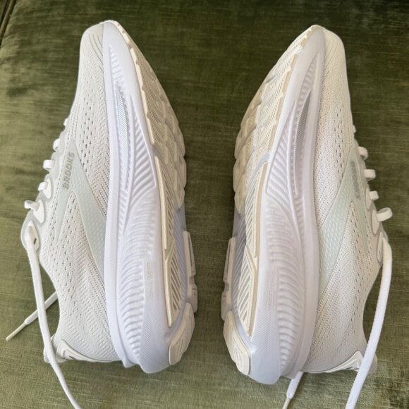 Brooks Ghost 17 Womens White Mesh Running Shoes Size 9 Wide New Without Box - Picture 4 of 9